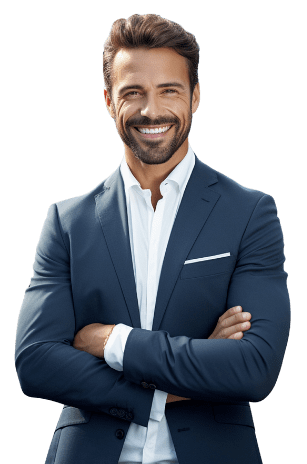 Business setup in UAE a man standing in professional manner